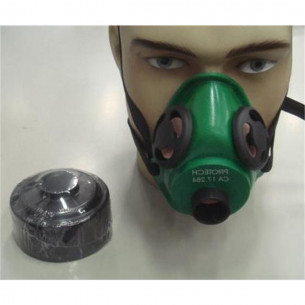 Respirador Destra Com Filtro Pesticida Rosca Mig-12