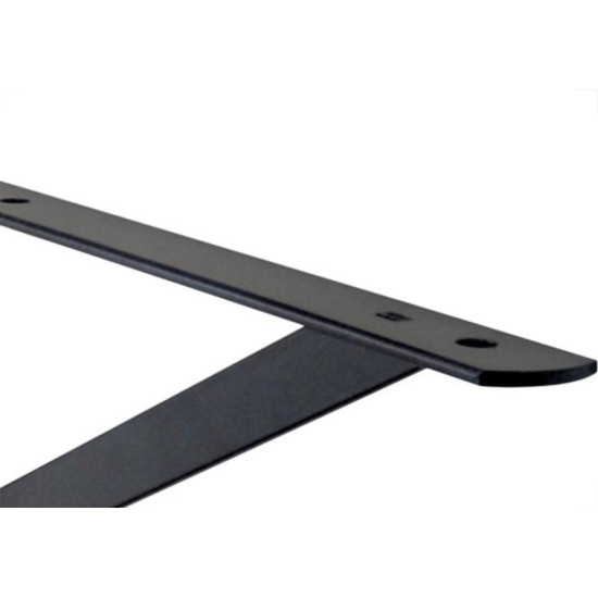 Suporte Prateleira Hayner Reforcada Preta 30Cm Peca 201672 - Kit C/12 Suporte Prateleira Hayner Reforcada Preta 30Cm Peca 201672 - Kit C/12