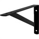 Suporte Prateleira Hayner Reforcada Preta 40Cm Peca 201696 - Kit C/12 Suporte Prateleira Hayner Reforcada Preta 40Cm Peca 201696 - Kit C/12
