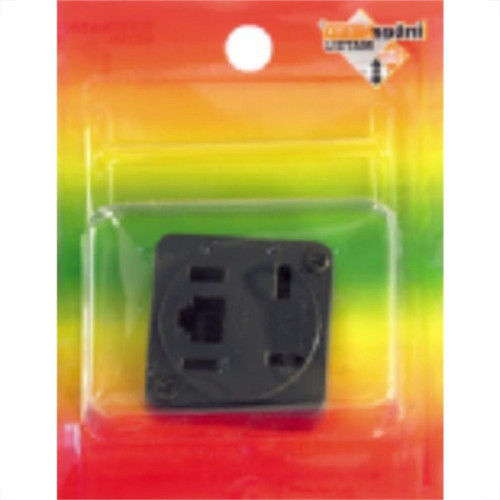 Tomada Fone Externa Com 1 Modular Preta Cartela 365 Tomada Fone Externa Com 1 Modular Preta Cartela 365