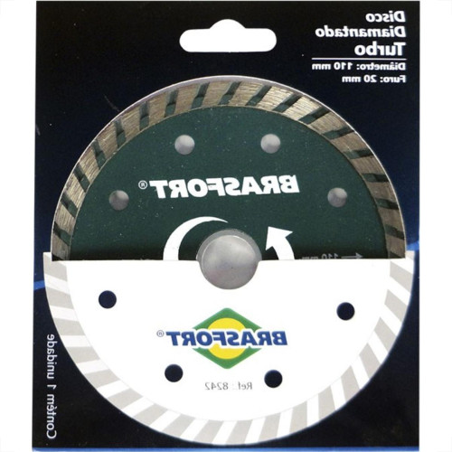 Disco Diamantado Brasfort Turbo Seco 110Mm 8242 Disco Diamantado Brasfort Turbo Seco 110Mm 8242