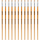 Pincel Para Artesanato Roma Ponta Chata 08 615 08 - Kit C/12 Pincel Para Artesanato Roma Ponta Chata 08 615 08 - Kit C/12
