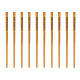 Pincel Para Artesanato Roma Ponta Chata 10 615 10 - Kit C/12 Pincel Para Artesanato Roma Ponta Chata 10 615 10 - Kit C/12