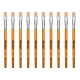 Pincel Para Artesanato Roma Ponta Chata 12 615 12 - Kit C/12 