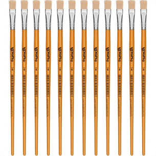 Pincel Para Artesanato Roma Ponta Chata 14 615 14 - Kit C/12 