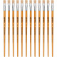 Pincel Para Artesanato Roma Ponta Chata 14 615 14 - Kit C/12 