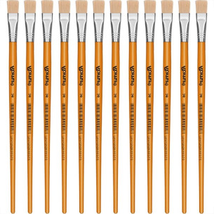 Pincel Para Artesanato Roma Ponta Chata 16 615 16 - Kit C/12 