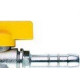 Registro Gas Esfera 1/2 Npt-Machox3/8'' Bico Macho 110 Registro Gas Esfera 1/2 Npt-Machox3/8'' Bico Macho 110