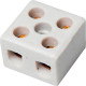 Conector Porcelana Brasfort 2 Polos 06Mm 8607 - Kit C/100 Conector Porcelana Brasfort 2 Polos 06Mm 8607 - Kit C/100