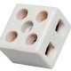 Conector Porcelana Brasfort 2 Polos 06Mm 8607 - Kit C/100 Conector Porcelana Brasfort 2 Polos 06Mm 8607 - Kit C/100