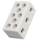 Conector Porcelana Brasfort 3 Polos 06Mm 8608 - Kit C/100 Conector Porcelana Brasfort 3 Polos 06Mm 8608 - Kit C/100