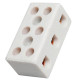 Conector Porcelana Brasfort 3Polos 10Mm 8610 - Kit C/50 Conector Porcelana Brasfort 3Polos 10Mm 8610 - Kit C/50