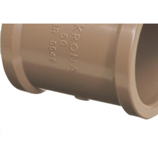 Luva Marrom Krona Liso Liso 32Mm 437 - Kit C/25
