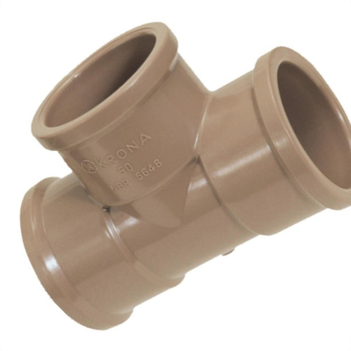 Tee Marrom Krona Liso Liso Liso 32Mm 456 - Kit C/25 Tee Marrom Krona Liso Liso Liso 32Mm 456 - Kit C/25