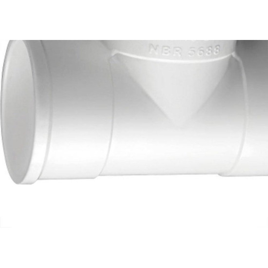 Tee Esgoto Krona 50Mm X 50Mm 659 - Kit C/10 Tee Esgoto Krona 50Mm X 50Mm 659 - Kit C/10