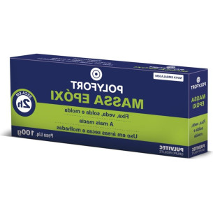 Adesivo Epoxi Massa Polyfort 100Gr Pulvitec  Da005 . / Kit C/ 12