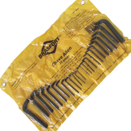 Chave Allen Brasfort 1/20 A 3/8*1A10 25 Pecas 8289 Chave Allen Brasfort 1/20 A 3/8*1A10 25 Pecas 8289