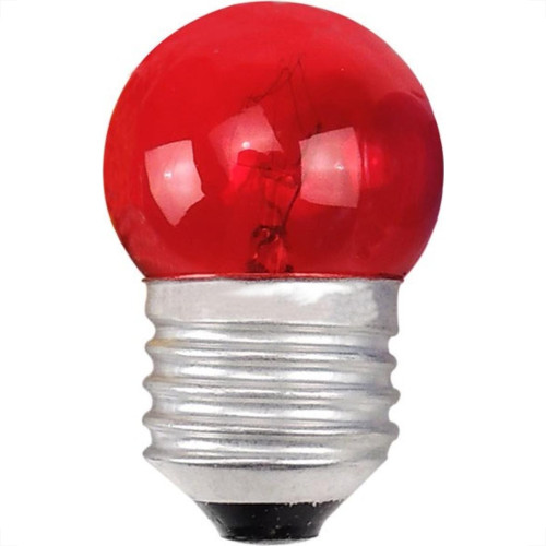 Lampada Bolinha Brasfort 07Wx127V Vermelha 8470 - Kit C/25 Lampada Bolinha Brasfort 07Wx127V Vermelha 8470 - Kit C/25