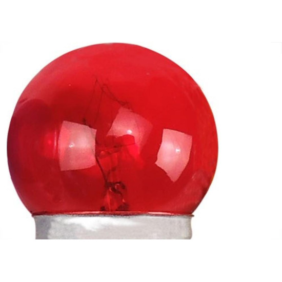 Lampada Bolinha Brasfort 07Wx220V Vermelha 8477 - Kit C/25 Lampada Bolinha Brasfort 07Wx220V Vermelha 8477 - Kit C/25