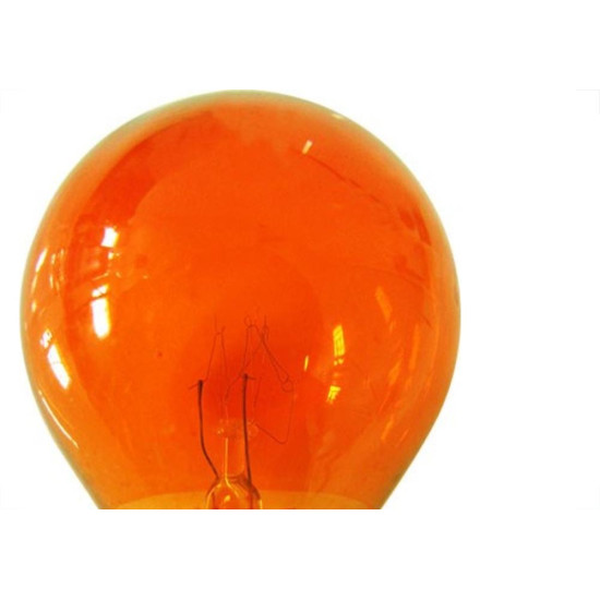 Lampada Bolinha Brasfort 15Wx127V Laranja 8482 - Kit C/25 Lampada Bolinha Brasfort 15Wx127V Laranja 8482 - Kit C/25