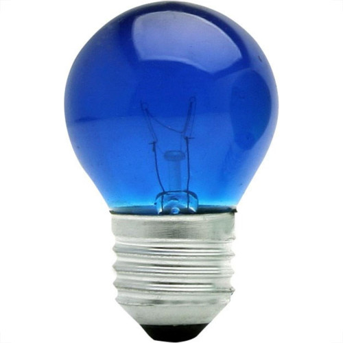Lampada Bolinha Brasfort 15Wx220V Azul 8488 - Kit C/25 Lampada Bolinha Brasfort 15Wx220V Azul 8488 - Kit C/25