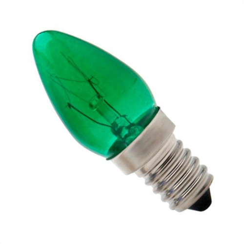 Lampada Chupeta Brasfort 07Wx220 Verde E14 8504 - Kit C/25 Lampada Chupeta Brasfort 07Wx220 Verde E14 8504 - Kit C/25