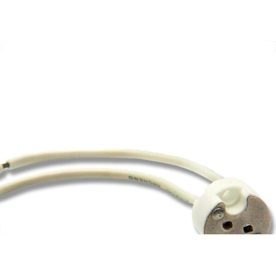 Soquete Dicroica Brasfort Com Rabicho 8543 - Kit C/20 Soquete Dicroica Brasfort Com Rabicho 8543 - Kit C/20