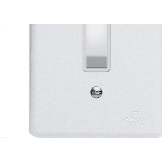 Kit C/3 - Conjunto Perlex''Branca''Com Placa(1Paralelo) 2...