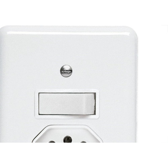 Kit C/5 - Conjunto Perlex''Branca''Com Placa(1Paralelo+To...