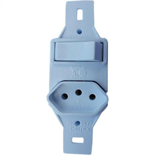 Conjunto Perlex''Branca''Sem Placa(1Paralelo+Tomada 10A) 2281P/11