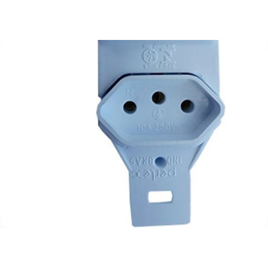 Conjunto Perlex''Branca''Sem Placa(1Paralelo+Tomada 10A) 2281P/11