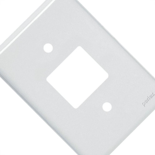 Kit C/4 - Placa Perlex Branca 4X2 (2 Saida) 23Pl2 Kit C/4 - Placa Perlex Branca 4X2 (2 Saida) 23Pl2