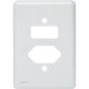 Kit C/4 - Placa Perlex Branca 4X2 (1 Saida+1Tomada) 23Pl2It Kit C/4 - Placa Perlex Branca 4X2 (1 Saida+1Tomada) 23Pl2It