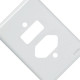Kit C/4 - Placa Perlex Branca 4X2 (1 Saida+1Tomada) 23Pl2It Kit C/4 - Placa Perlex Branca 4X2 (1 Saida+1Tomada) 23Pl2It