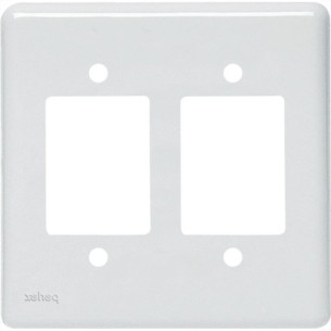 Kit C/4 - Placa Perlex Branca 4X4 (3 Saida+3 Saida) 23Pl33