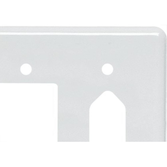 Kit C/2 - Placa Perlex Branca 4X4 (3 Saida+Tomada) 23Pl3/1T