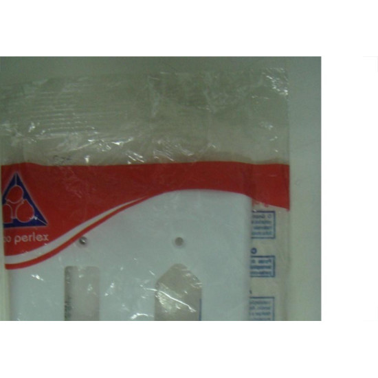 Kit C/2 - Placa Perlex Branca 4X4 (1 Saida+Tomada) 23Pl1/1T