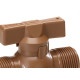 Registro Esfera Pvc Polierg 3/4''Rosca Externa 3.31.036.0033 - Kit C/10 Registro Esfera Pvc Polierg 3/4''Rosca Externa 3.31.036.0033 - Kit C/10