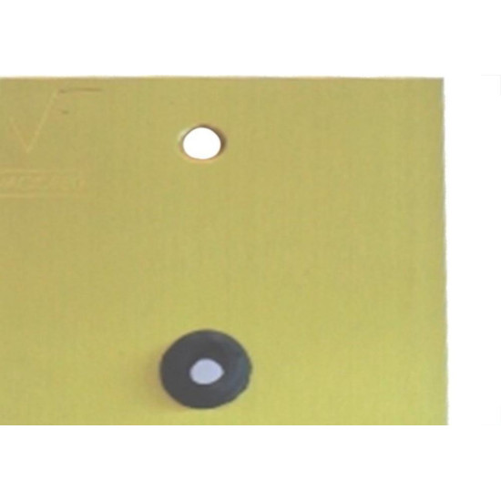 Placa Piso Latao 4X2 Passagem Cabo Pl42F Placa Piso Latao 4X2 Passagem Cabo Pl42F