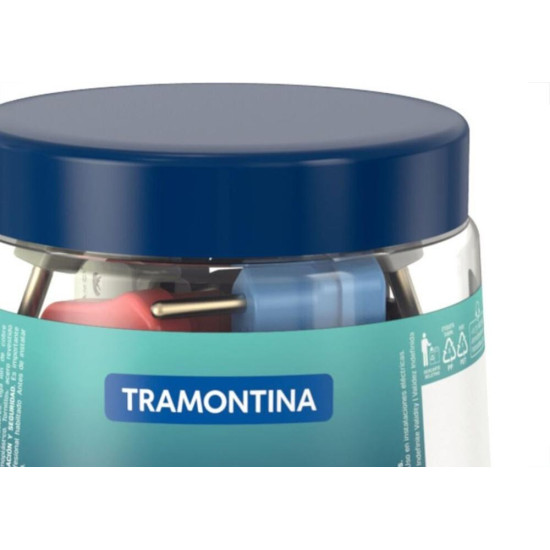 Pino Triangulo 2 Polos Tramontina Pequeno Color - Kit C/24