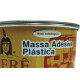 Massa Plastica Ibere 400G Cinza Com Catalizador - Kit C/12 Massa Plastica Ibere 400G Cinza Com Catalizador - Kit C/12