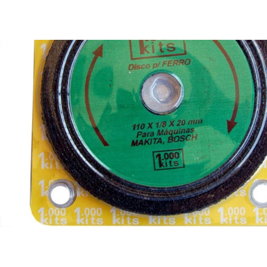 Disco De Corte Para Ferro Milkits Cartela 1 Peca M23