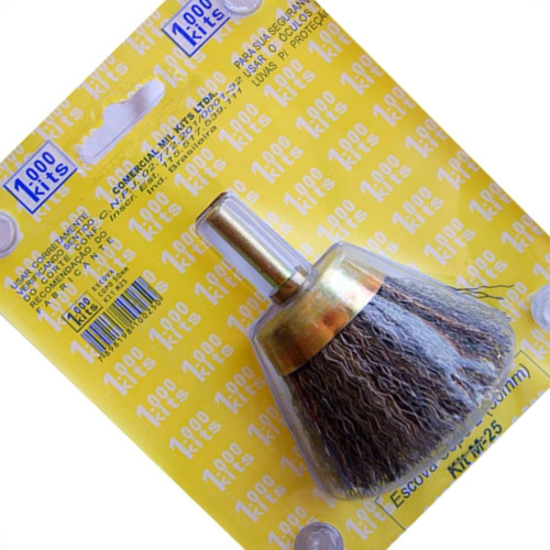 Escova Aco Milkits Copo 50Mm 2'' Cartela 1 Peca M25