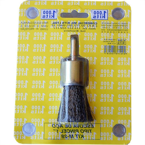 Escova Aco Milkits Tipo Pincel 1'' Cartela 1 Peca M28