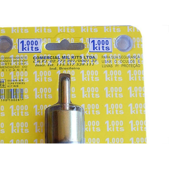Escova Aco Milkits Tipo Pincel 1'' Cartela 1 Peca M28