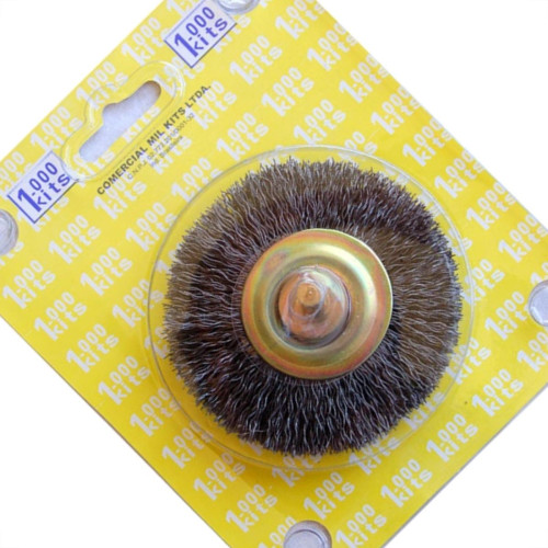 Escova Aco Milkits 3 X 1/2 Com Haste Cartela 1 Peca M29