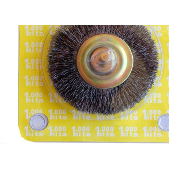 Escova Aco Milkits 3 X 1/2 Com Haste Cartela 1 Peca M29