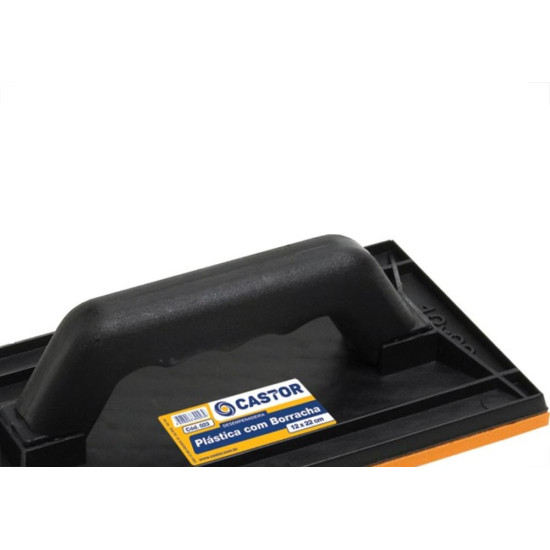 Desempenadeira Pvc Castor 12X22 Com Borracha Preta 23 Desempenadeira Pvc Castor 12X22 Com Borracha Preta 23