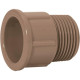 Adaptador Marrom Amanco Curto Liso Rosca 32X1 11509 - Kit C/25 Adaptador Marrom Amanco Curto Liso Rosca 32X1 11509 - Kit C/25