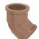 Cotovelo Marrom Amanco Liso/Liso 45''X 20Mm 10274/11641 - Kit C/50 Cotovelo Marrom Amanco Liso/Liso 45''X 20Mm 10274/11641 - Kit C/50
